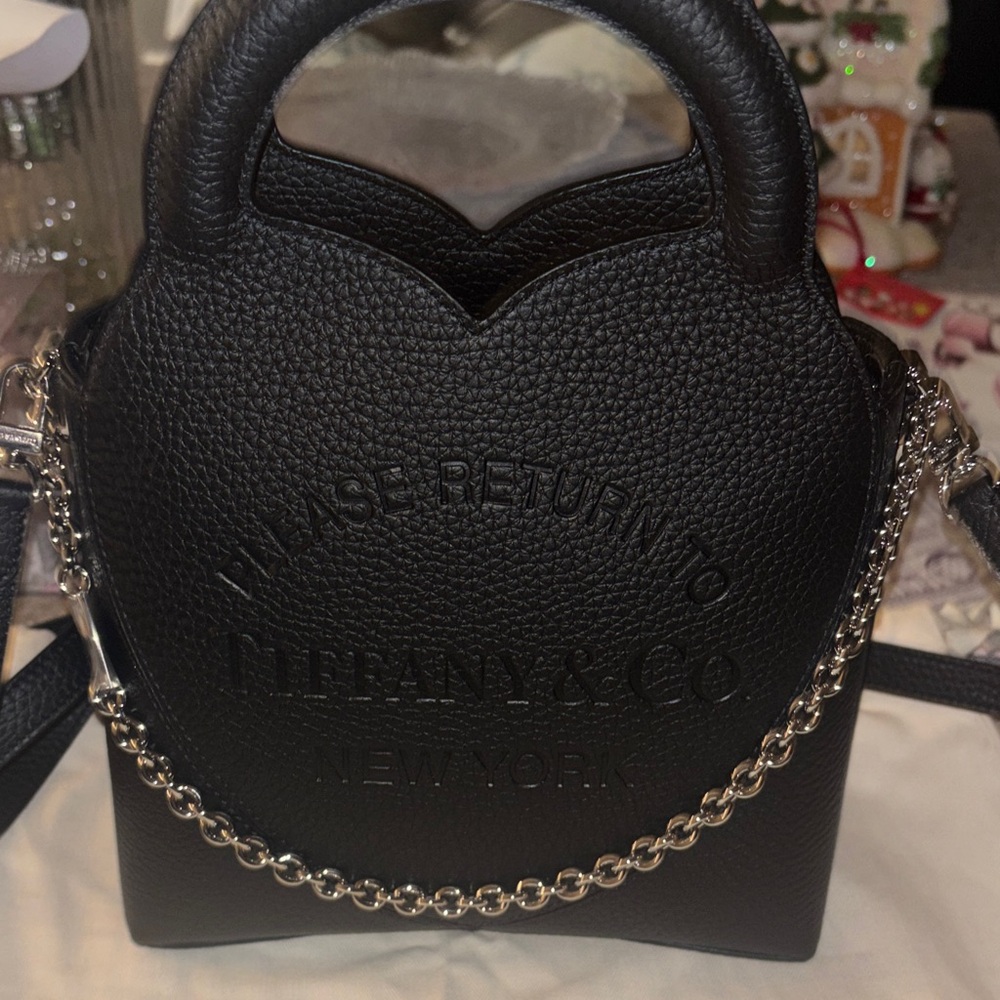 Tiffany & Co. Black Mini Bag with Chain